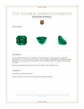 5.57 Ct. Emerald from Colombia Appraisal