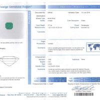 5.57 Ct. Emerald from Colombia Scan Report