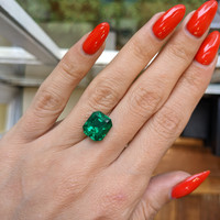 5.57 Ct. Emerald from Colombia Life Style