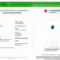 6.03 Ct. Emerald from Zambia Scan Report