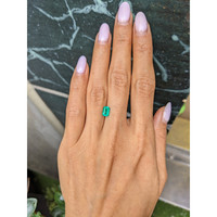 0.81 Ct. Emerald from Zambia Life Style