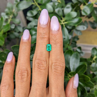 0.81 Ct. Emerald from Zambia Life Style