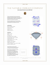 0.87 Ct. Emerald from Zambia 3 D Scan Report