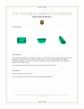 1.75 Ct. Emerald from Colombia - Muzo Appraisal