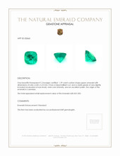 1.39 Ct. Emerald from Colombia Appraisal