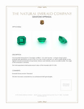 1.36 Ct. Emerald from Colombia Appraisal