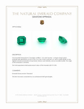 1.36 Ct. Emerald from Colombia Appraisal