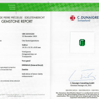 9.80 Ct. Emerald from Zambia Scan Report