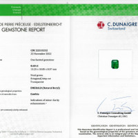 8.68 Ct. Emerald from Zambia Scan Report