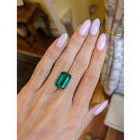 7.99 Ct. Emerald from Zambia Life Style