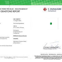 1.01 Ct. Emerald from Colombia Scan Report