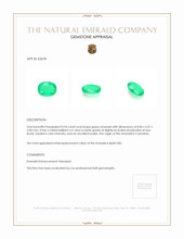 0.94 Ct. Emerald from Colombia Appraisal