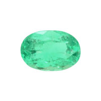 Three Stone Emerald Ring 1.85 Ct., Platinum 950 Combination Stone
