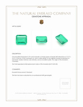 5.59 Ct. Emerald from Colombia Appraisal