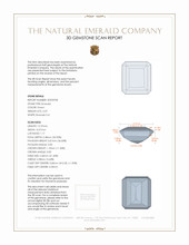 5.59 Ct. Emerald from Colombia 3 D Scan Report