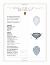 1.08 Ct. Emerald from Colombia 3 D Scan Report