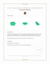 1.90 Ct. Emerald from Colombia Appraisal