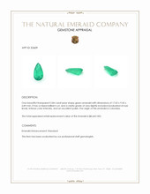 5.84 Ct. Emerald from Colombia Appraisal