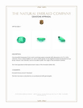 0.64 Ct. Emerald from Zambia Appraisal