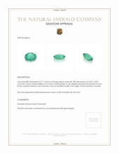 0.71 Ct. Emerald from Zambia Appraisal