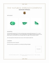 0.72 Ct. Emerald from Zambia Appraisal