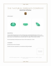 0.74 Ct. Emerald from Zambia Appraisal