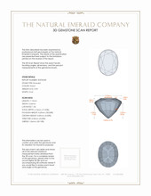 0.90 Ct. Emerald from Zambia 3 D Scan Report