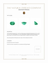 0.71 Ct. Emerald from Zambia Appraisal