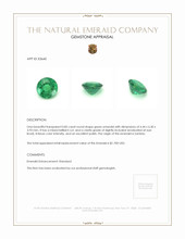 0.85 Ct. Emerald from Zambia Appraisal