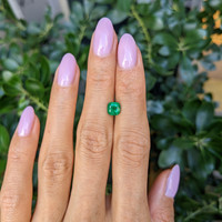 0.96 Ct. Emerald from Zambia Life Style