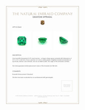 0.99 Ct. Emerald from Zambia Appraisal