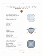 0.99 Ct. Emerald from Zambia 3 D Scan Report