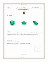 1.18 Ct. Emerald from Zambia Appraisal