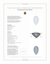 0.63 Ct. Emerald from Zambia 3 D Scan Report