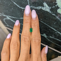 0.89 Ct. Emerald from Zambia Life Style
