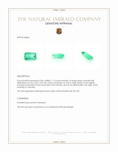 1.73 Ct. Emerald from Colombia Appraisal
