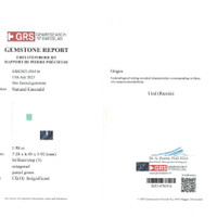 1.98 Ct. Emerald from Russia Scan Report