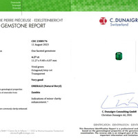 4.27 Ct. Emerald from Zambia Scan Report