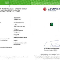 4.27 Ct. Emerald from Zambia Scan Report