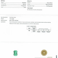 1.41 Ct. Emerald from Russia Scan Report
