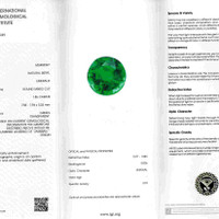 1.86 Ct. Emerald from Zambia Scan Report