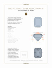 1.49 Ct. Emerald from Russia 3 D Scan Report