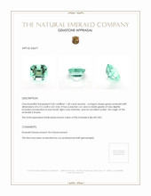 1.30 Ct. Emerald from Russia Appraisal