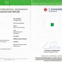 4.87 Ct. Emerald from Colombia Scan Report