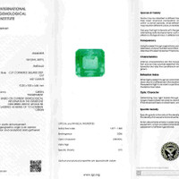 4.87 Ct. Emerald from Colombia Scan Report