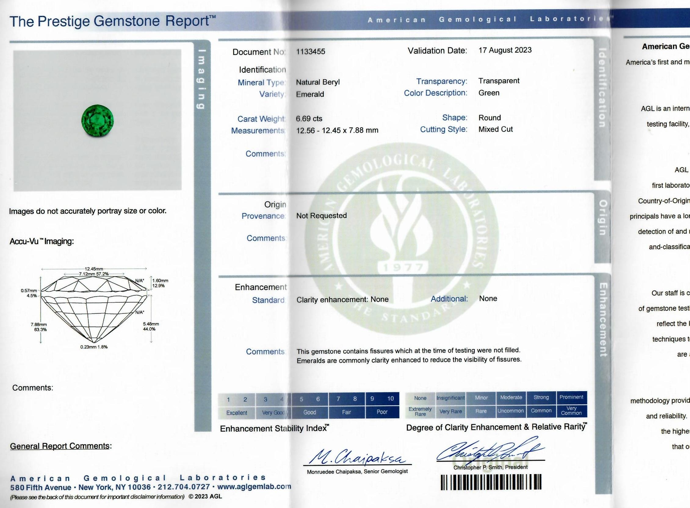 6.69 Ct. Emerald from Zambia