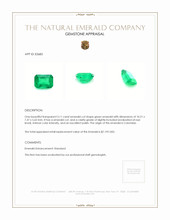 3.11 Ct. Emerald from Colombia Appraisal