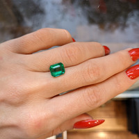 2.61 Ct. Emerald from Zambia Life Style