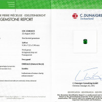 3.09 Ct. Emerald from Zambia Scan Report