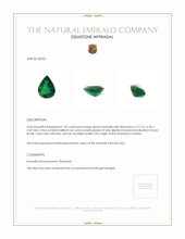 1.42 Ct. Emerald from Zambia Appraisal